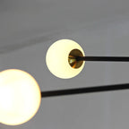 Lampadario Sputnik Industriale Nero a 6 Luci