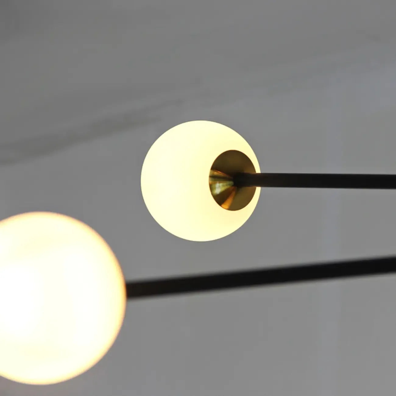 Lampadario Sputnik Industriale Nero a 6 Luci