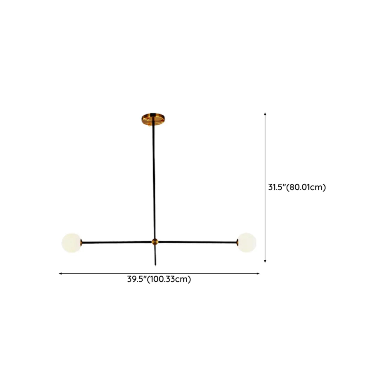 Lampadario Sputnik Industriale Nero a 6 Luci