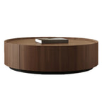 Table basse moderne en bois avec plateau et rangement
