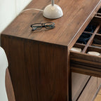 Commode double élégante en bois massif avec 9 tiroirs pour chambre à coucher