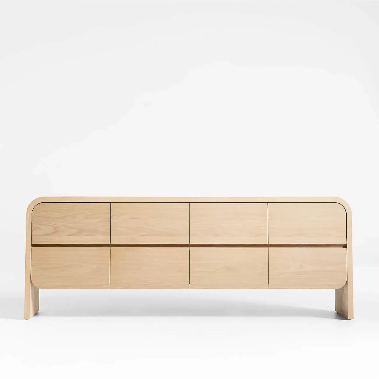 Comò elegante in legno da 19.5"L con 8 cassetti per camera da letto