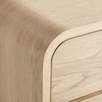 Comò elegante in legno da 19.5"L con 8 cassetti per camera da letto