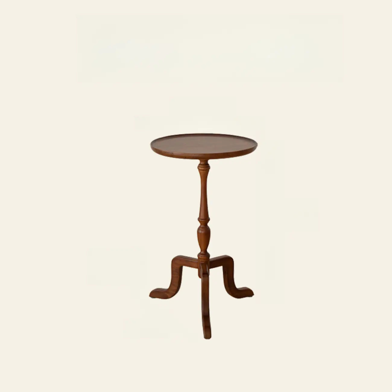 Table d'appoint ronde tripode en bois avec plateau pour salon