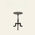 Table d'appoint ronde tripode en bois avec plateau pour salon