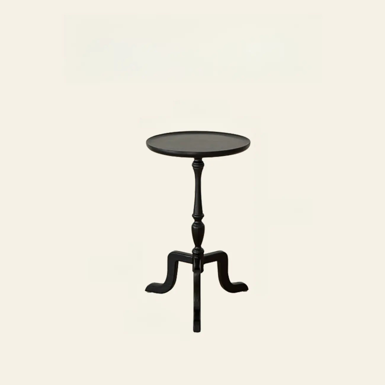 Table d'appoint ronde tripode en bois avec plateau pour salon