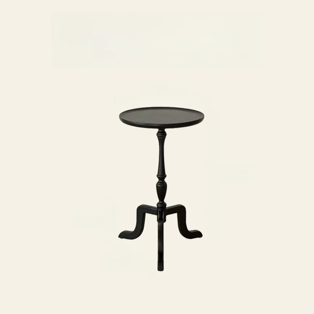 Table d'appoint ronde tripode en bois avec plateau pour salon