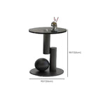Ensemble de tables basses gigognes rondes en marbre au design moderne