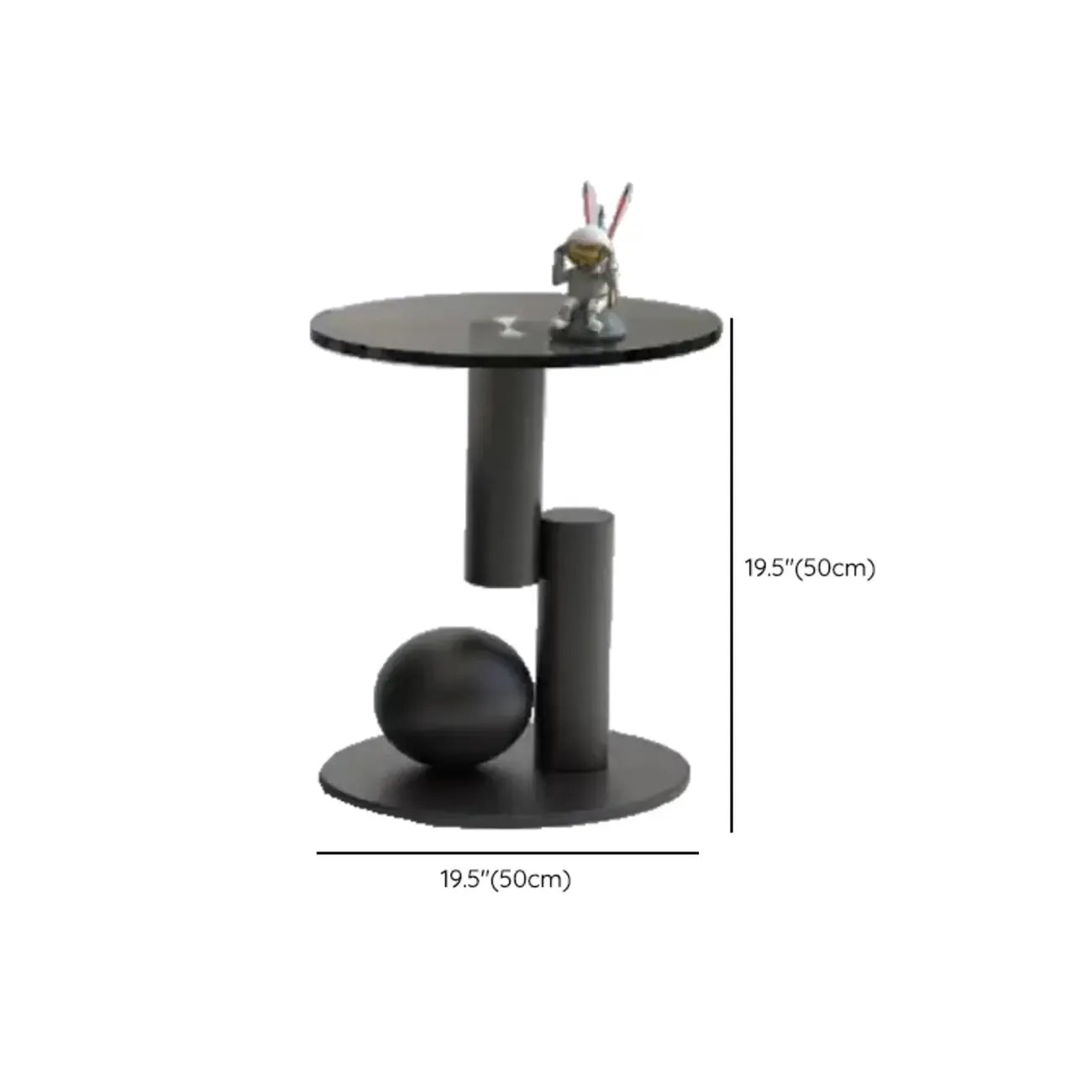 Ensemble de tables basses gigognes rondes en marbre au design moderne