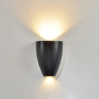 Applique murale LED noire moderne pour salle de bain