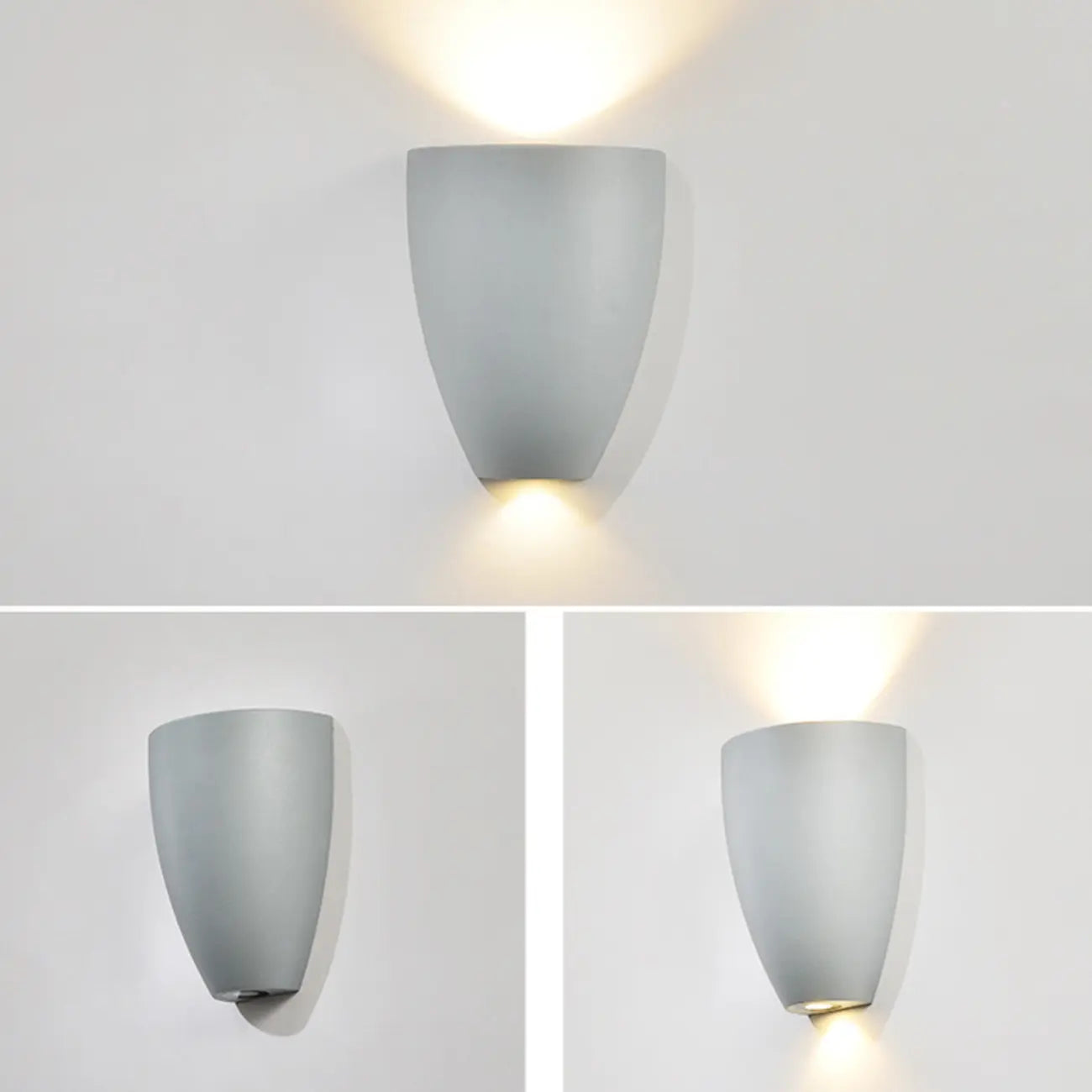 Applique murale LED noire moderne pour salle de bain