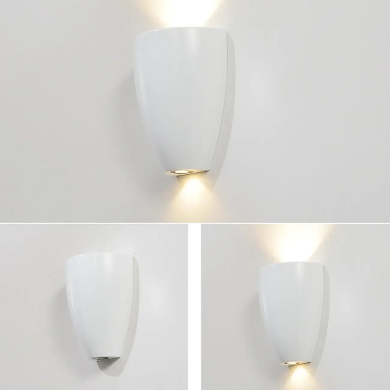 Applique murale LED noire moderne pour salle de bain