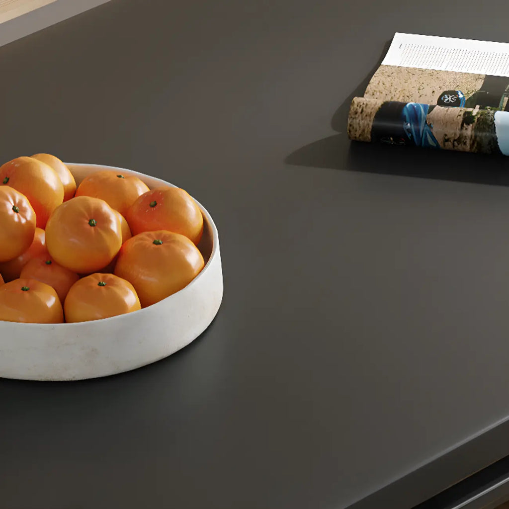Table basse rectangulaire moderne en bois noir avec tiroirs