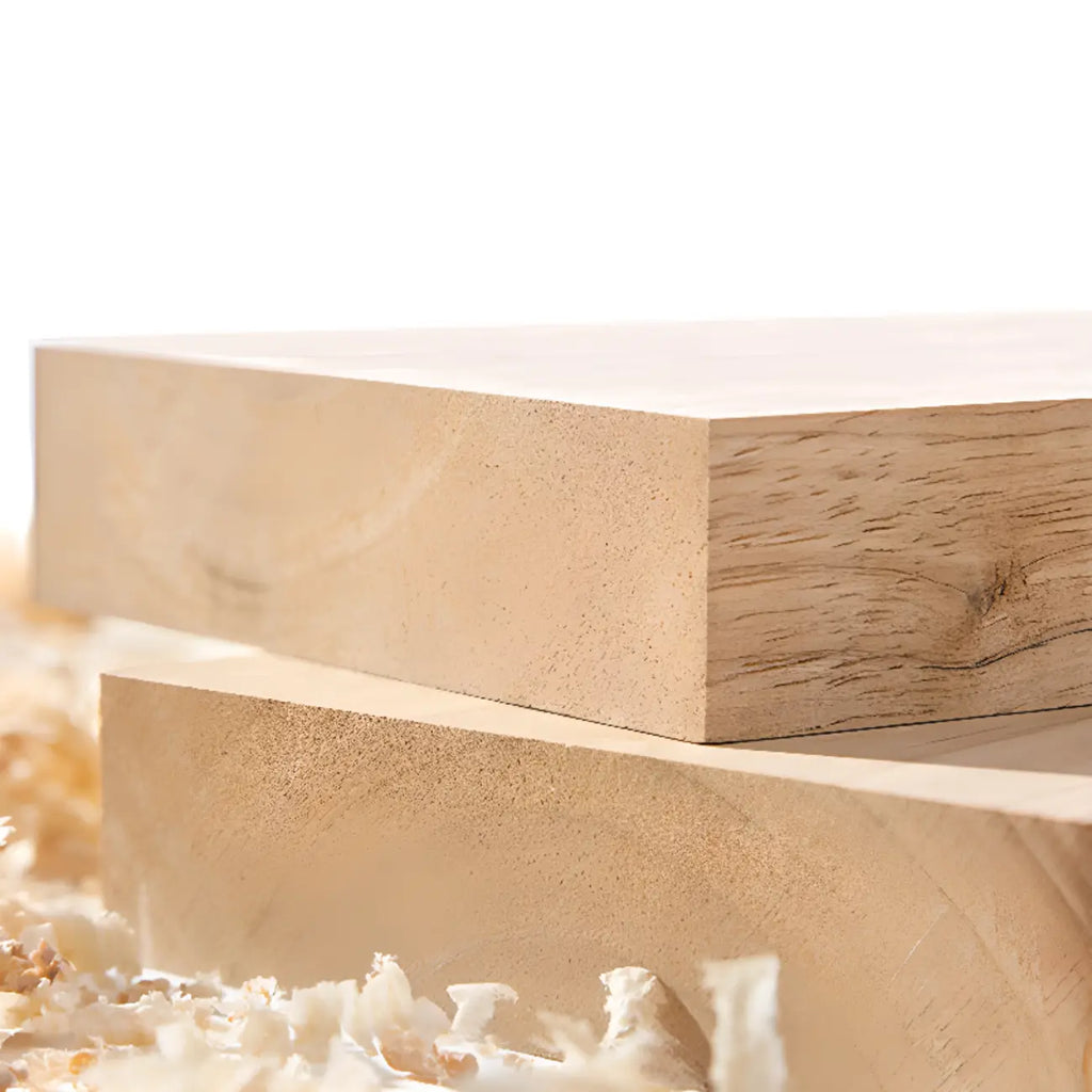 Commode double minimaliste en bois brun avec 9 tiroirs de rangement