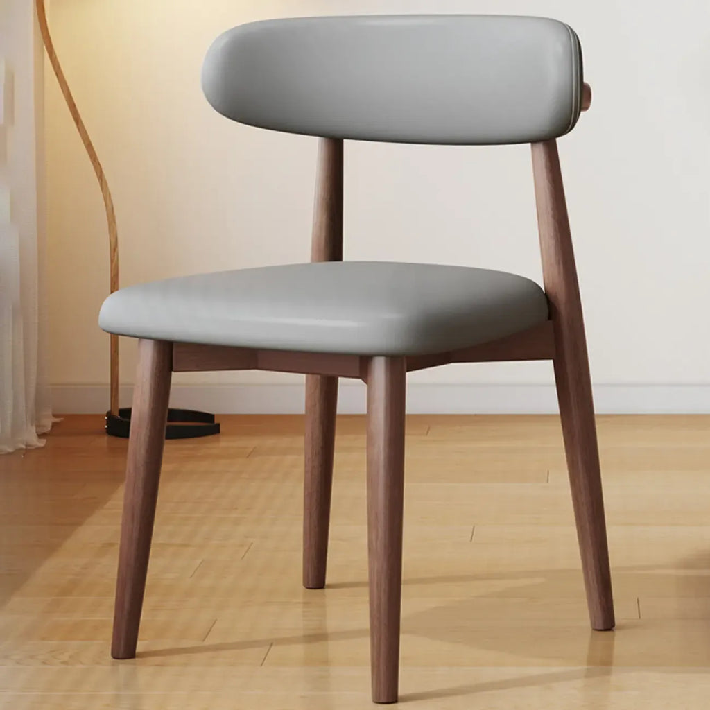 Ensemble de 2 chaises de salle à manger en bois de style moderne du milieu du siècle