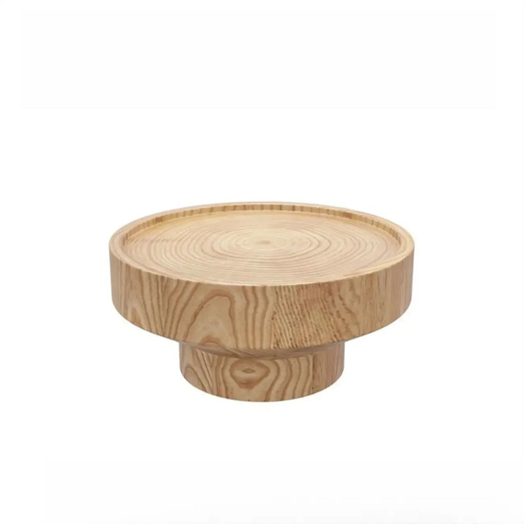 Table basse moderne en bois massif noir au design unique