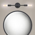 Applique murale industrielle à 3 têtes noires avec abat-jour