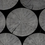 Table basse moderne en bois massif noir au design unique