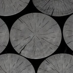 Table basse moderne en bois massif noir au design unique