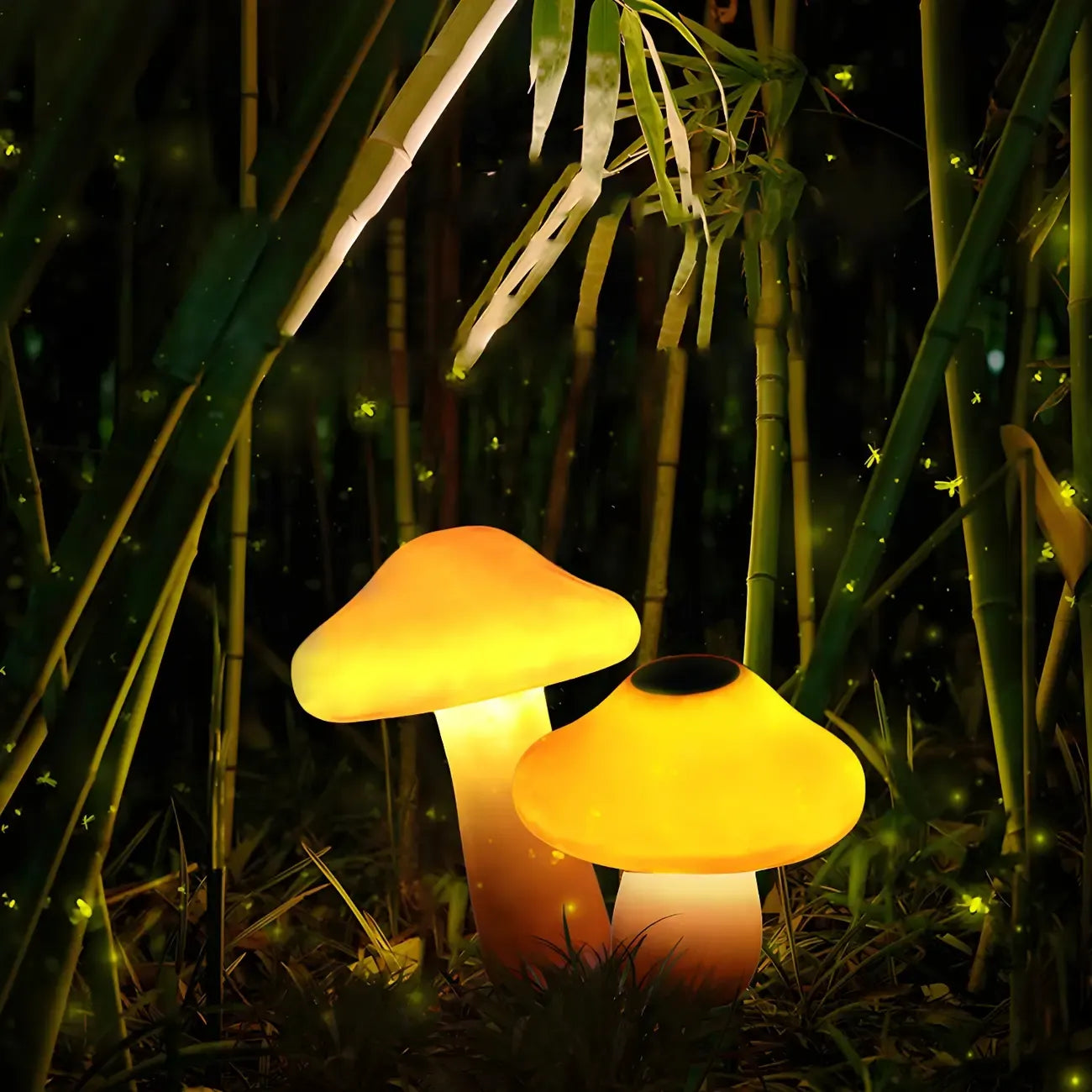 Ravissante lampe LED en forme de champignon pour allée de jardin