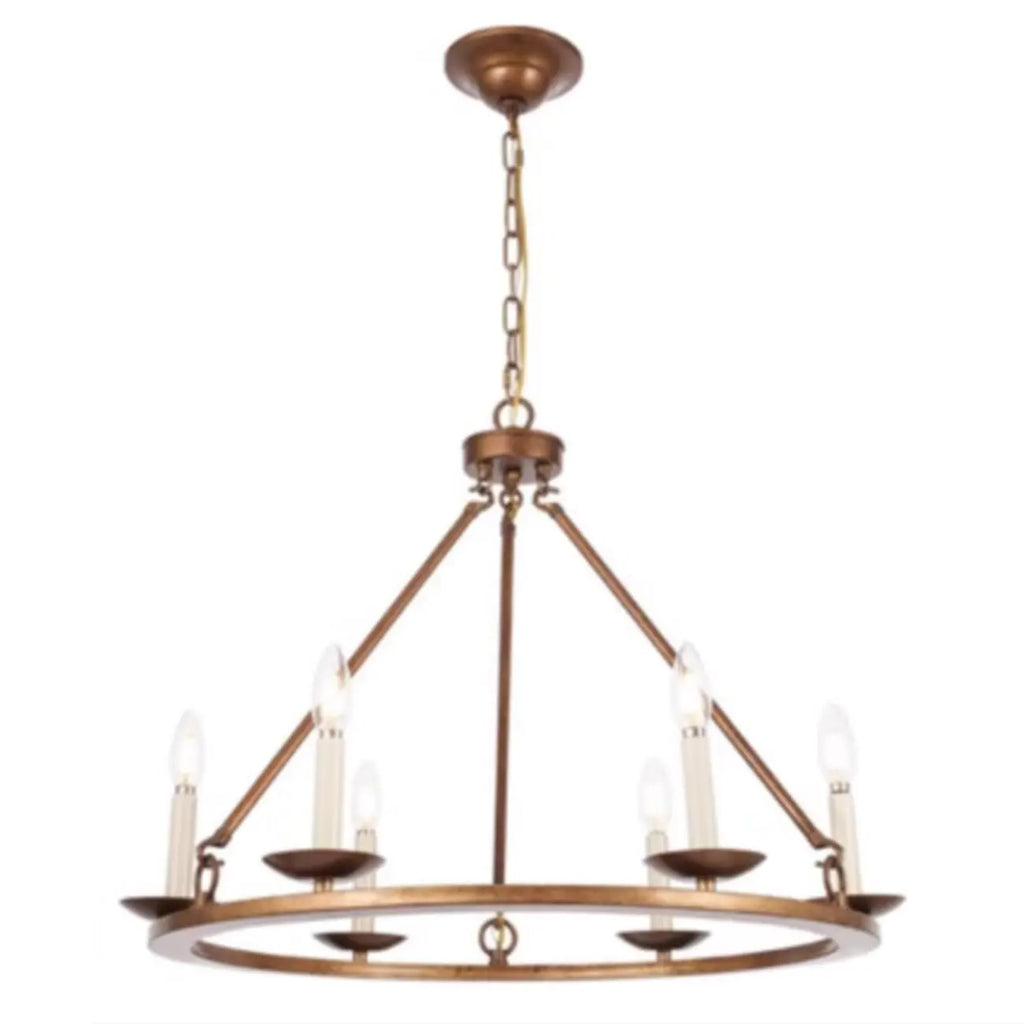 Lustre industriel en fer noir pour salle à manger