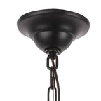 Lustre industriel en fer noir pour salle à manger