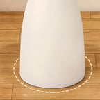 Table d'appoint ronde minimaliste en métal noir pour salon