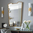 Applique murale élégante en verre pour salle de bain, style Art déco