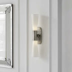 Applique murale élégante en verre pour salle de bain, style Art déco