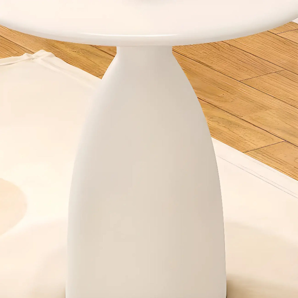 Table d'appoint ronde minimaliste en métal noir pour salon