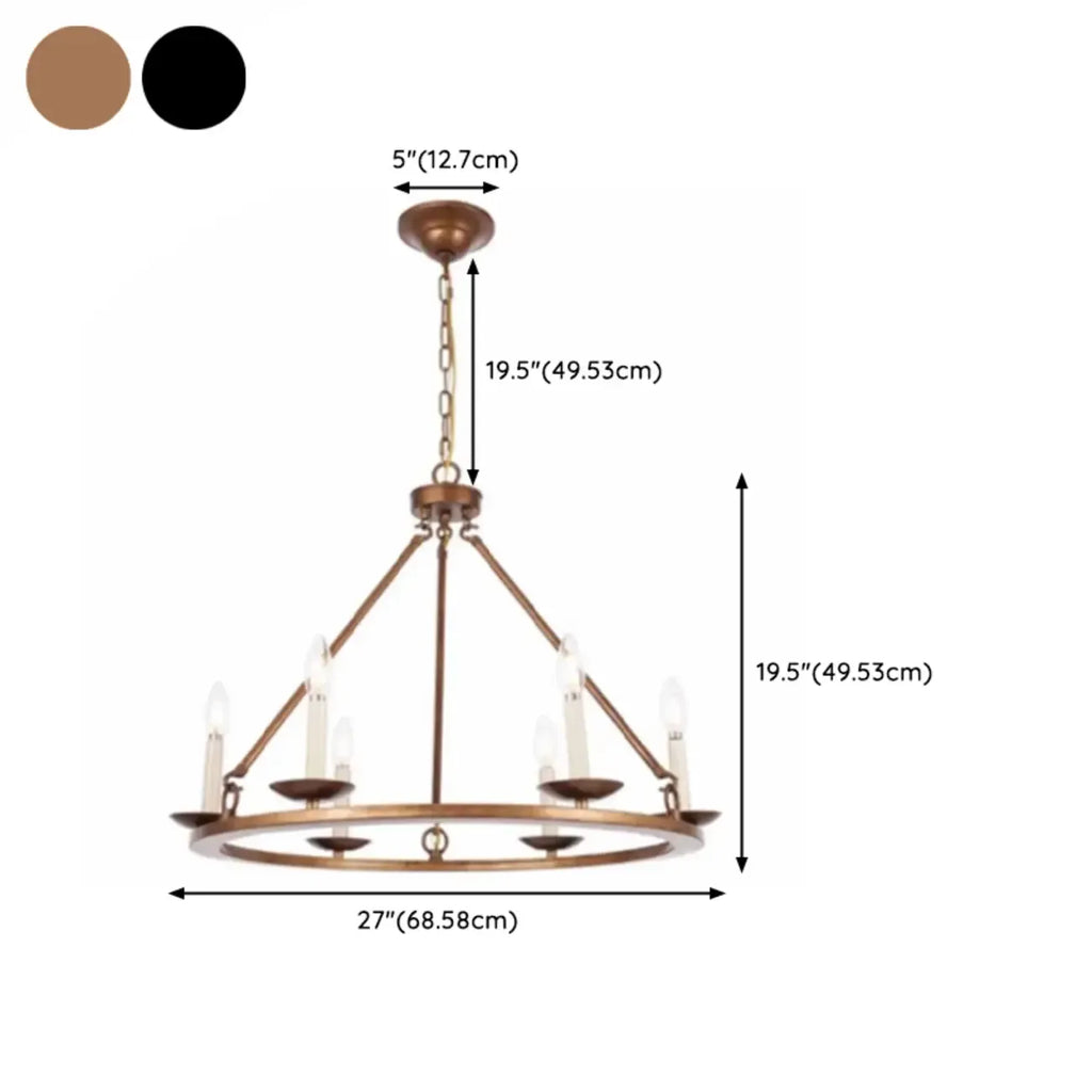 Lustre industriel en fer noir pour salle à manger