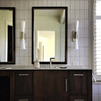 Applique murale élégante en verre pour salle de bain, style Art déco