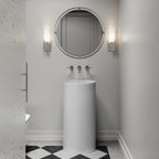 Applique murale élégante en verre pour salle de bain, style Art déco