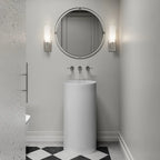 Applique murale élégante en verre pour salle de bain, style Art déco