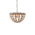 Lustre moderne en céramique en forme de dôme pour une salle à manger élégante