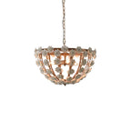Lustre moderne en céramique en forme de dôme pour une salle à manger élégante