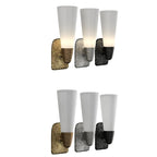Applique murale élégante en verre pour salle de bain, style Art déco