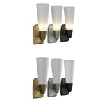 Applique murale élégante en verre pour salle de bain, style Art déco