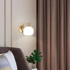 Applique murale moderne Globe pour salle de bain avec finition chromée