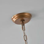 Lustre moderne en céramique en forme de dôme pour une salle à manger élégante