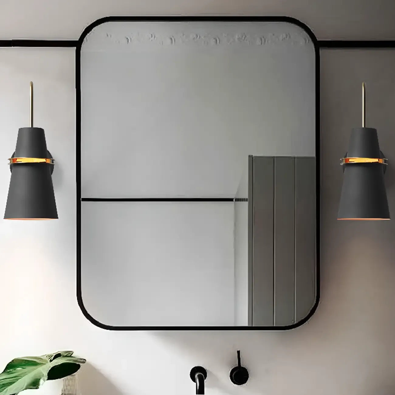 Applique murale minimaliste à LED pour salle de bain