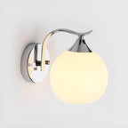 Applique murale moderne Globe pour salle de bain avec finition chromée