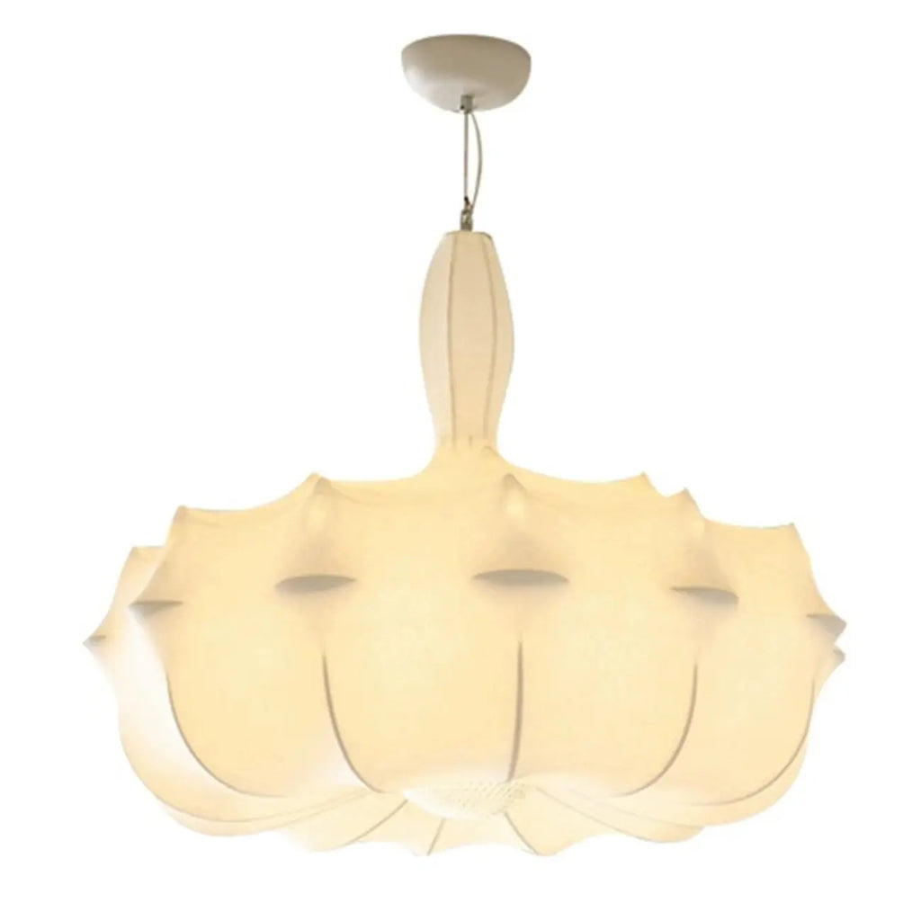 Lustre moderne en tissu blanc pour la décoration du salon