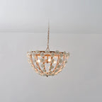 Lustre moderne en céramique en forme de dôme pour une salle à manger élégante