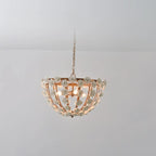 Lustre moderne en céramique en forme de dôme pour une salle à manger élégante