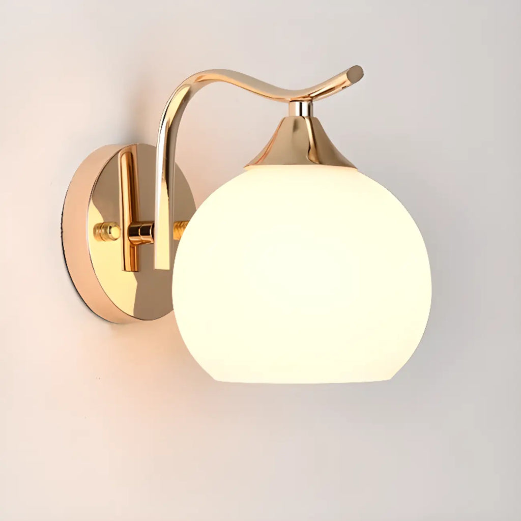 Applique murale moderne Globe pour salle de bain avec finition chromée
