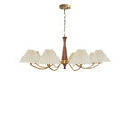 Lustre moderne réglable en tissu plissé pour salon