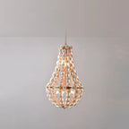 Lustre moderne en céramique en forme de dôme pour une salle à manger élégante