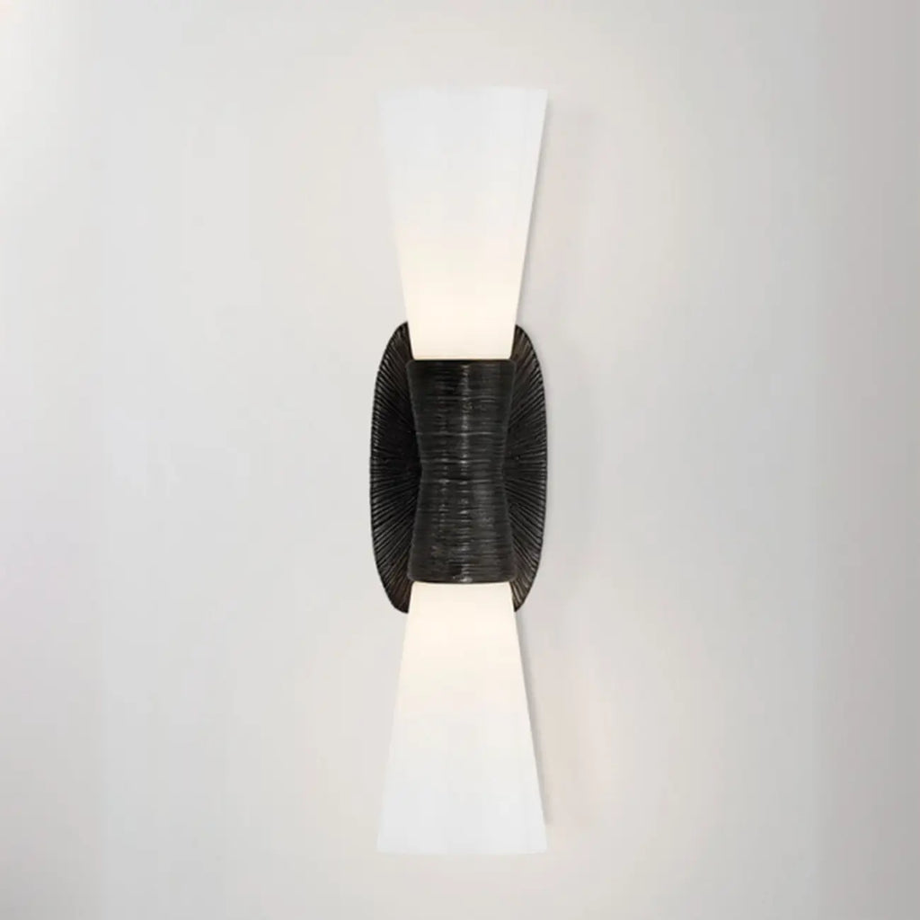 Applique murale élégante en verre pour salle de bain, style Art déco