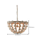 Lustre moderne en céramique en forme de dôme pour une salle à manger élégante
